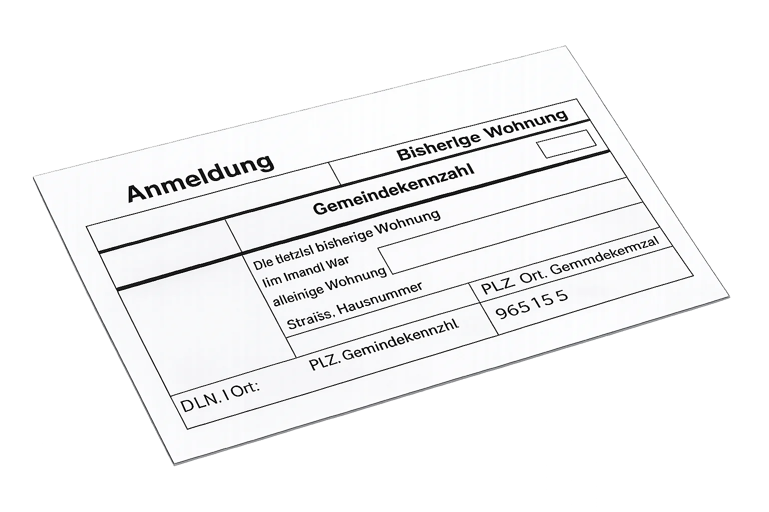 Anmeldung in Deutschland
