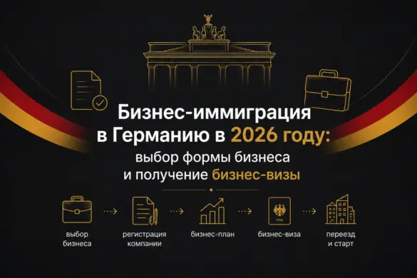Бизнес-иммиграция в Германию в 2026 году: выбор формы бизнеса и получение бизнес-визы