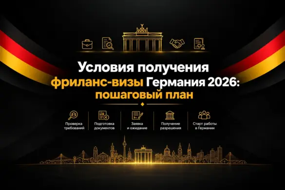 Условия получения фриланс-визы Германия 2026: пошаговый план