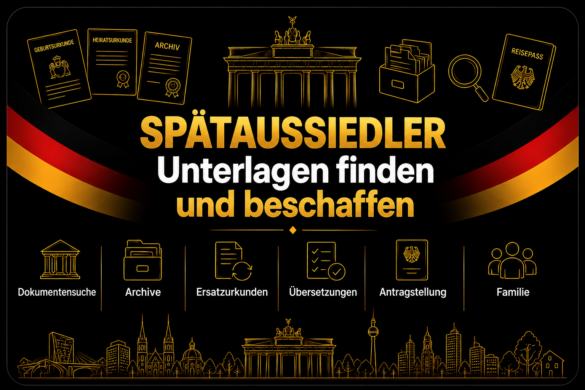 Spätaussiedler: Unterlagen finden und beschaffen