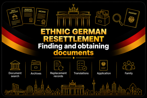 Ethnic German resettlement: finding and obtaining documents