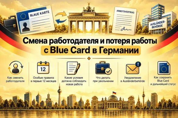 Смена работодателя и потеря работы с Blue Card в Германии