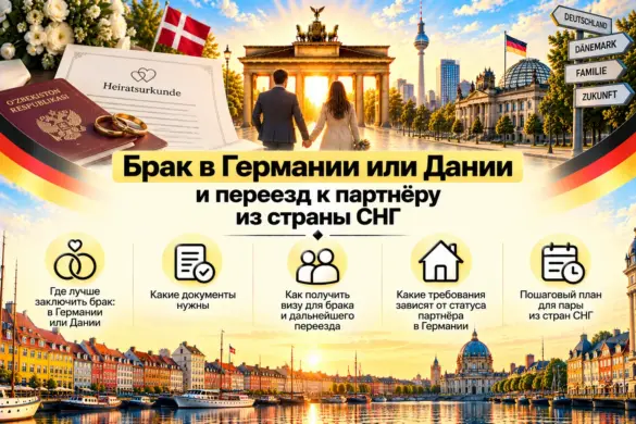 Брак в Германии или Дании и переезд к партнёру из страны СНГ