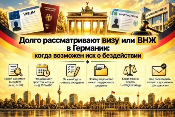 Долго рассматривают визу или ВНЖ в Германии: когда возможен иск о бездействии