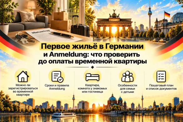 Первое жильё в Германии и Anmeldung: что проверить до оплаты временной квартиры