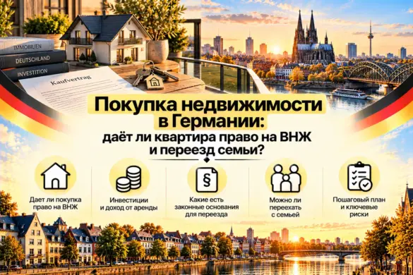Покупка недвижимости в Германии: даёт ли квартира право на ВНЖ и переезд семьи?