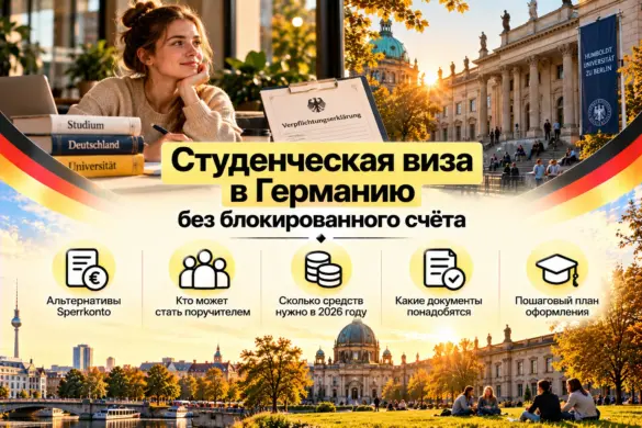 Студенческая виза в Германию без блокированного счёта