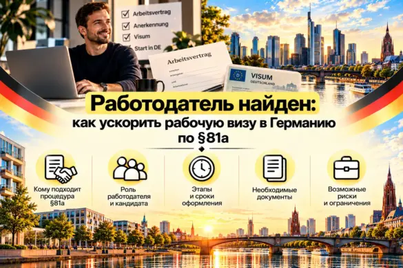 Работодатель найден: как ускорить рабочую визу в Германию по §81a